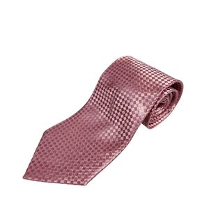 Pierre Cardin Pink Checkered Tie